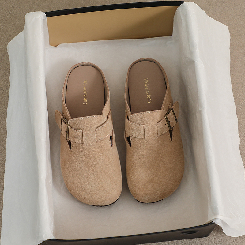 DM-YW04 | Genuine Cow Leather Retro All-Season Ergonomic Flat - Jinjiang Dingmao Shoes Co., Ltd.