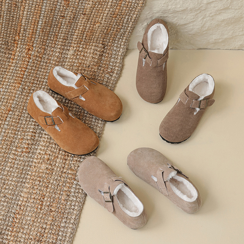 DM-YW18 | Premium Nubuck & Cow Suede Winter Shearling - Jinjiang Dingmao Shoes Co., Ltd.
