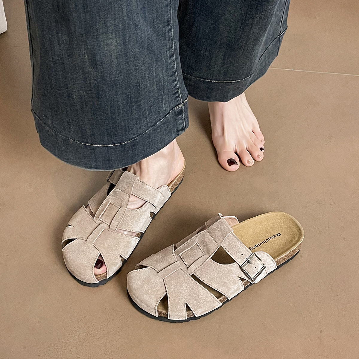 DM-YW50 | Genuine Cow Leather Retro All-Season Chunky - Jinjiang Dingmao Shoes Co., Ltd.