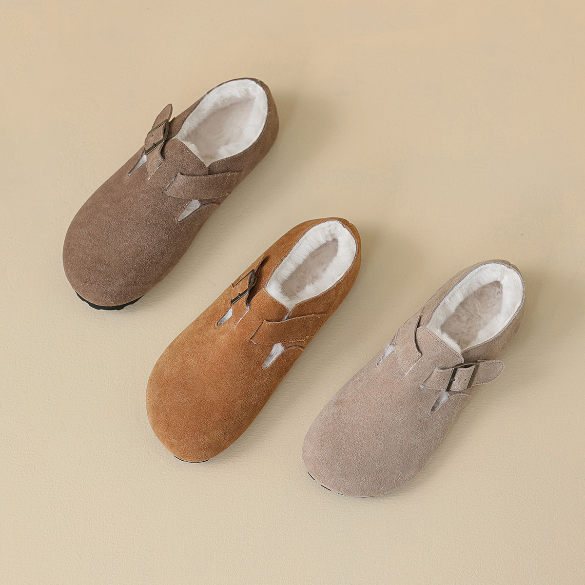 DM-YW60 | Genuine Cow Leather Winter Shearling Fur-Lined - Jinjiang Dingmao Shoes Co., Ltd.