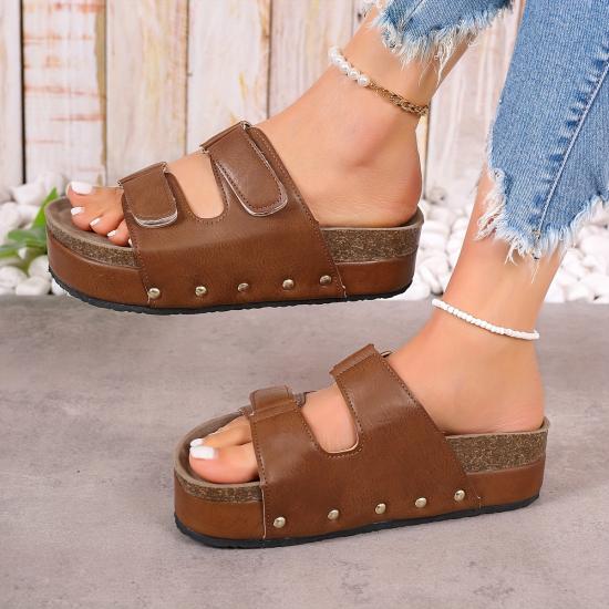 DM-HZ0031 | Women's Platform Comfy Open Toe Summer Shoes - Jinjiang Dingmao Shoes Co., Ltd.