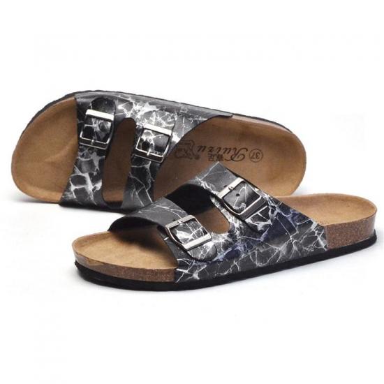 DM-TX-170 | Summer Cork Beach Slippers Soft Buckle Men Slides - Jinjiang Dingmao Shoes Co., Ltd.