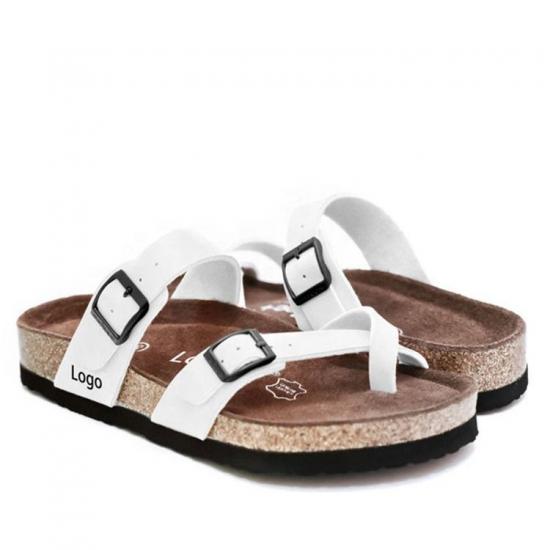 DM-TX-m19 | summer beach slippers cork wood flower printing - Jinjiang Dingmao Shoes Co., Ltd.