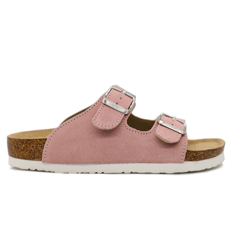 DM-FS208 | Best Selling Women Two Strap Suede Leath Cork - Jinjiang Dingmao Shoes Co., Ltd.