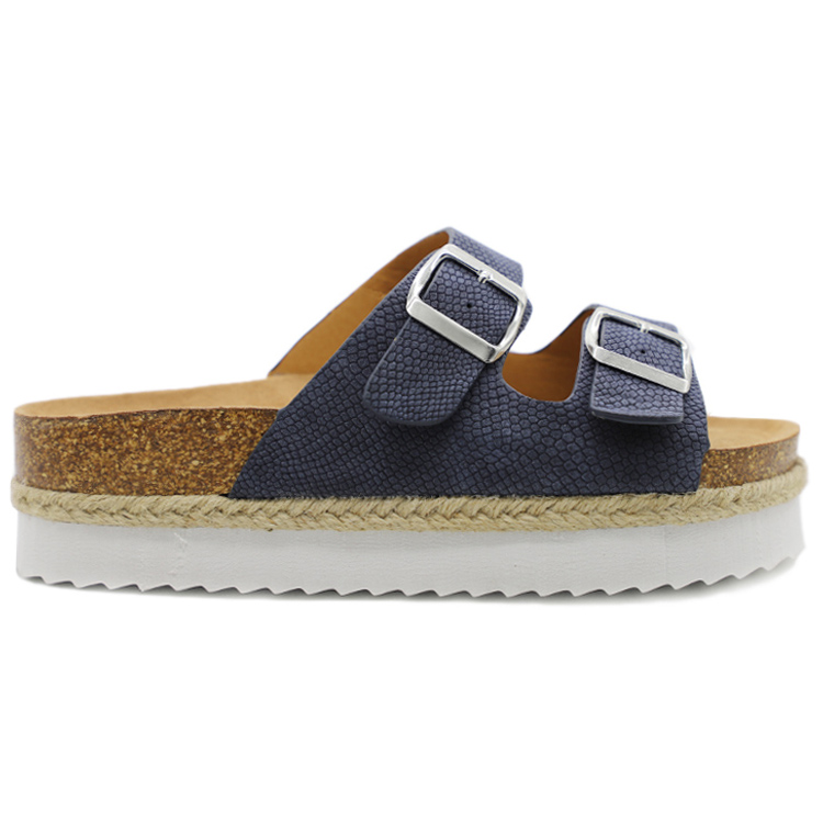 DM-FS212 | Customized Ladies Snake Print Platform C Cork - Jinjiang Dingmao Shoes Co., Ltd.