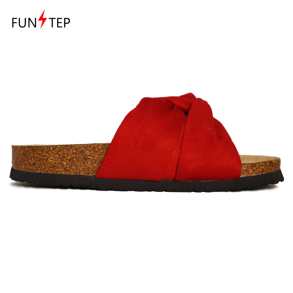 DM-FS213 | Fashion Women Knot Flat Bio Sliders - Jinjiang Dingmao Shoes Co., Ltd.