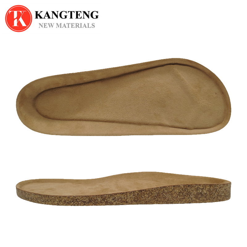 High-Quality PVC Cork With Suede Patch KM-20402 (DM-KM-20402) - Jinjiang Dingmao Shoes Co., Ltd.