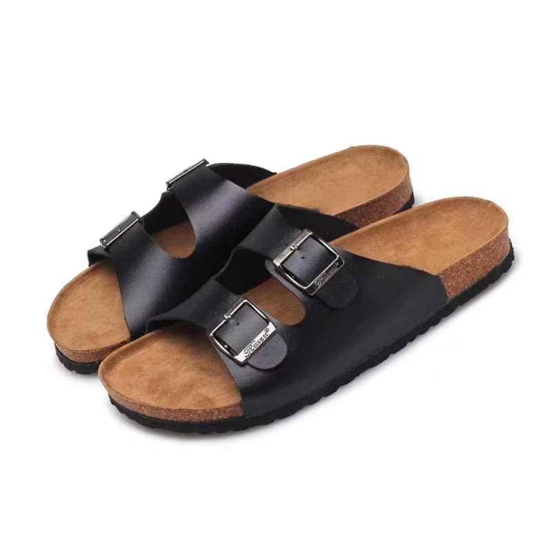 Ergonomic Cork-Latex Footbed Buckle Strap Sandal (DM-KT058) - Jinjiang Dingmao Shoes Co., Ltd.