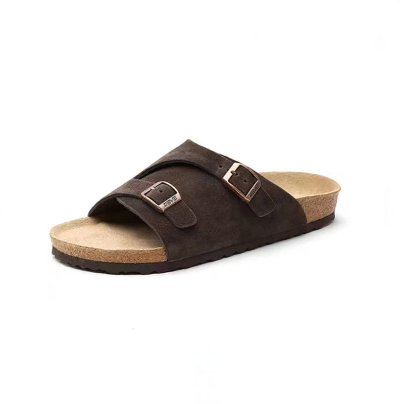 Ergonomic Cork-Latex Footbed Buckle Strap Sandal (DM-KT060) - Jinjiang Dingmao Shoes Co., Ltd.
