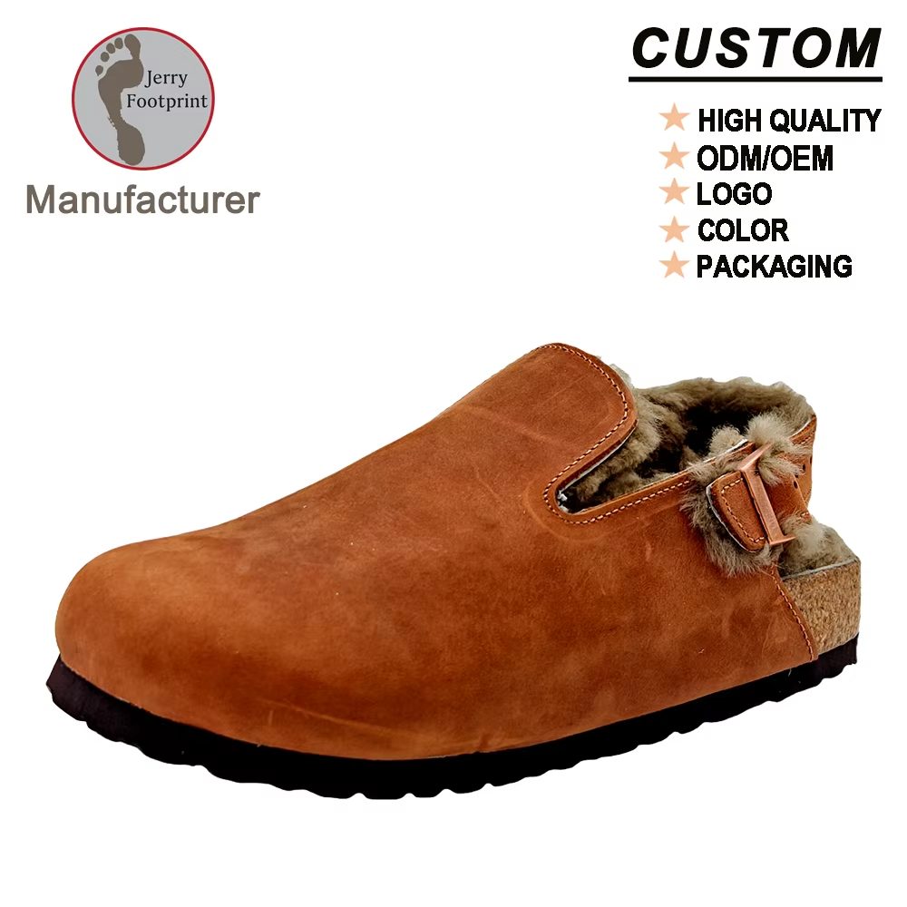 DM-WC13 | Premium Winter Wool-Lined Latex Cork Clogs - Jinjiang Dingmao Shoes Co., Ltd.