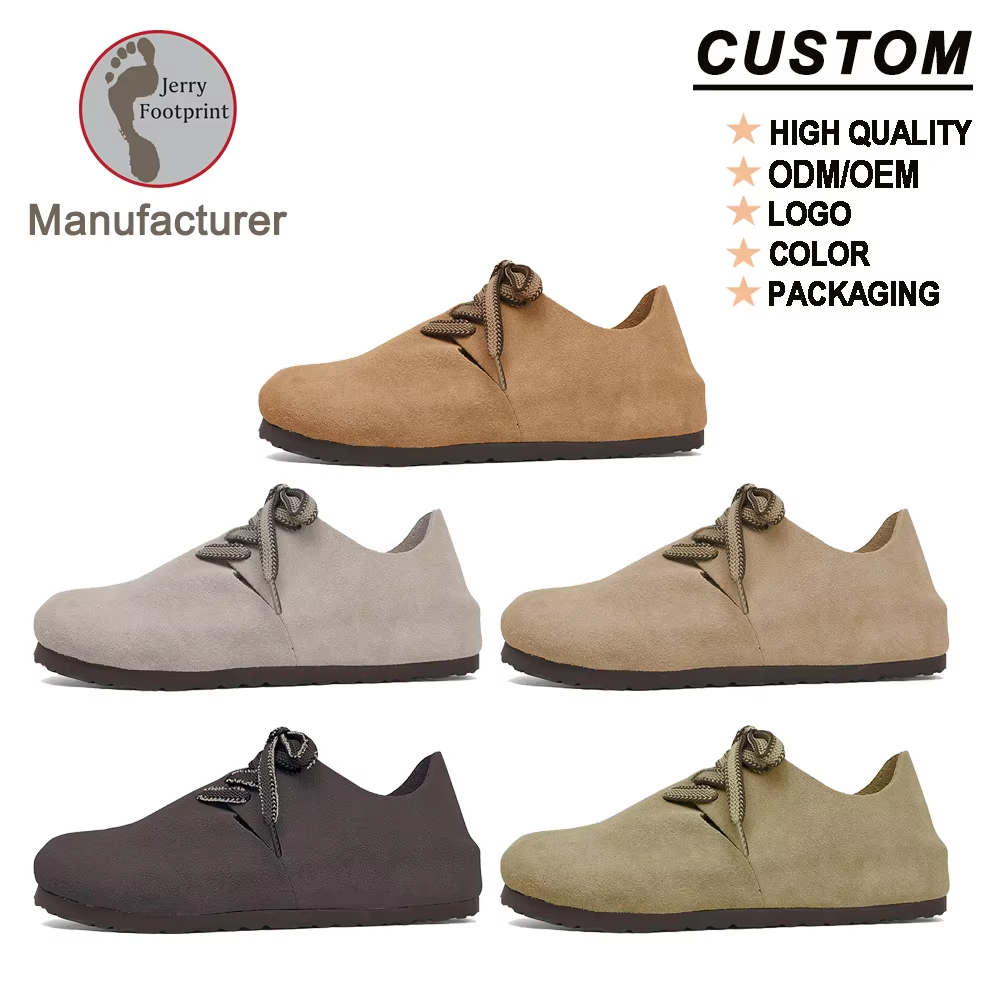 DM-WC15 | Elite Latex Cork Lace-Up Clogs - Jinjiang Dingmao Shoes Co., Ltd.