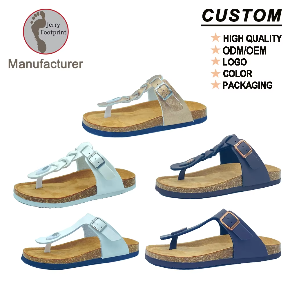 DM-WF16 | PVC Cork Fusion Thong Sandals - Jinjiang Dingmao Shoes Co., Ltd.