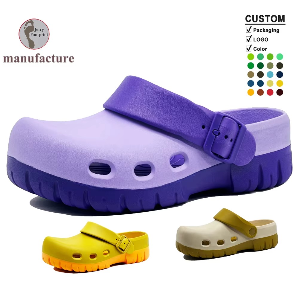 DM-WC19 | Custom Two-Tone EVA Recovery Clogs with Arch - Jinjiang Dingmao Shoes Co., Ltd.